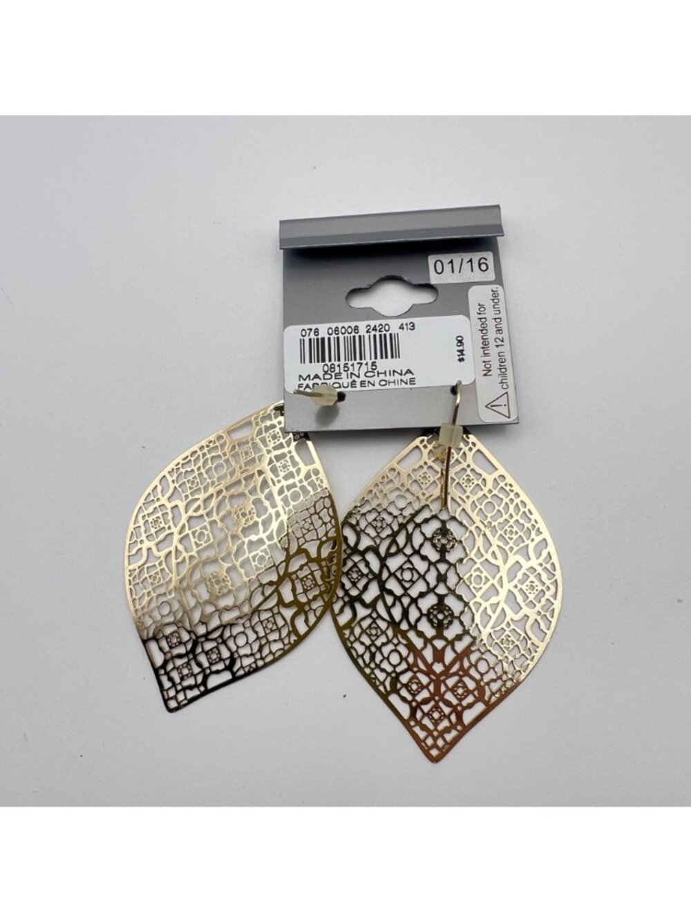 NWT Gold Tone Mixed Lot Jewelry Set 7 Pc Necklace Earrings Bracelets Rings - Picture 15 of 16